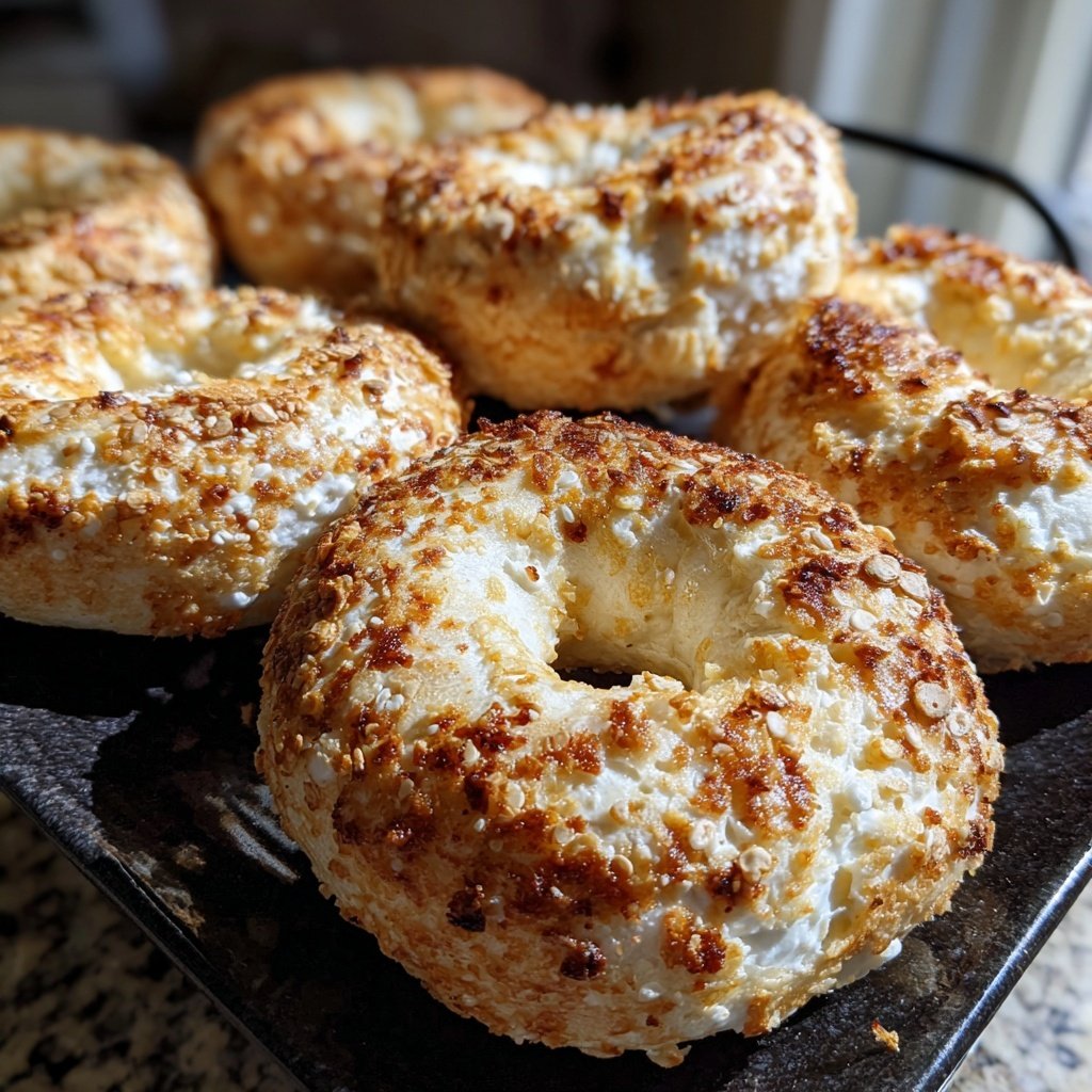 Two Ingredient Yogurt Bagels