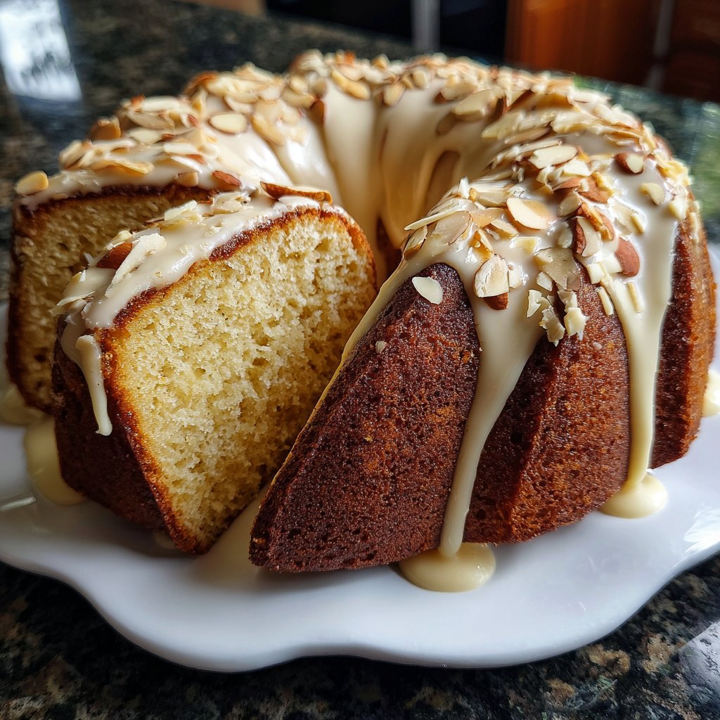 Vanilla Almond Yogurt Cake