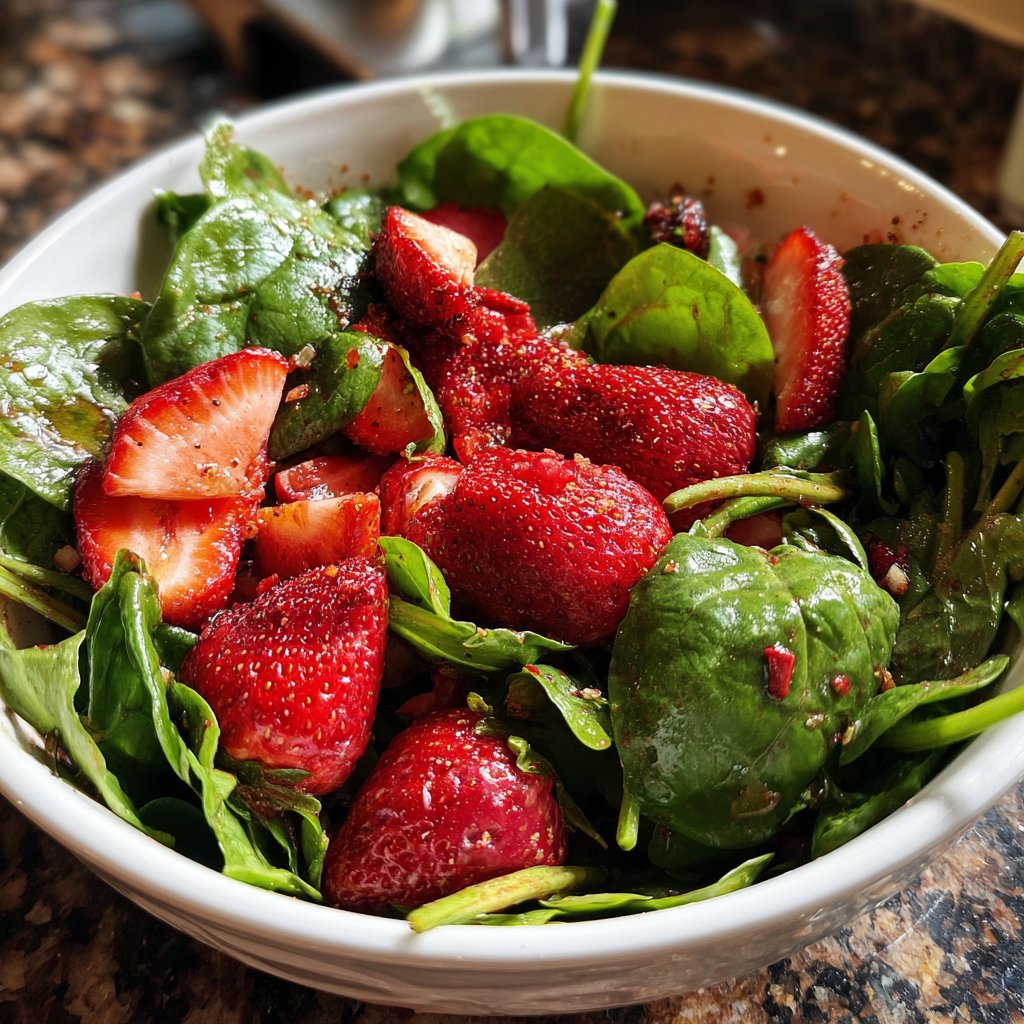 Fresh Strawberry Spinach Salad
