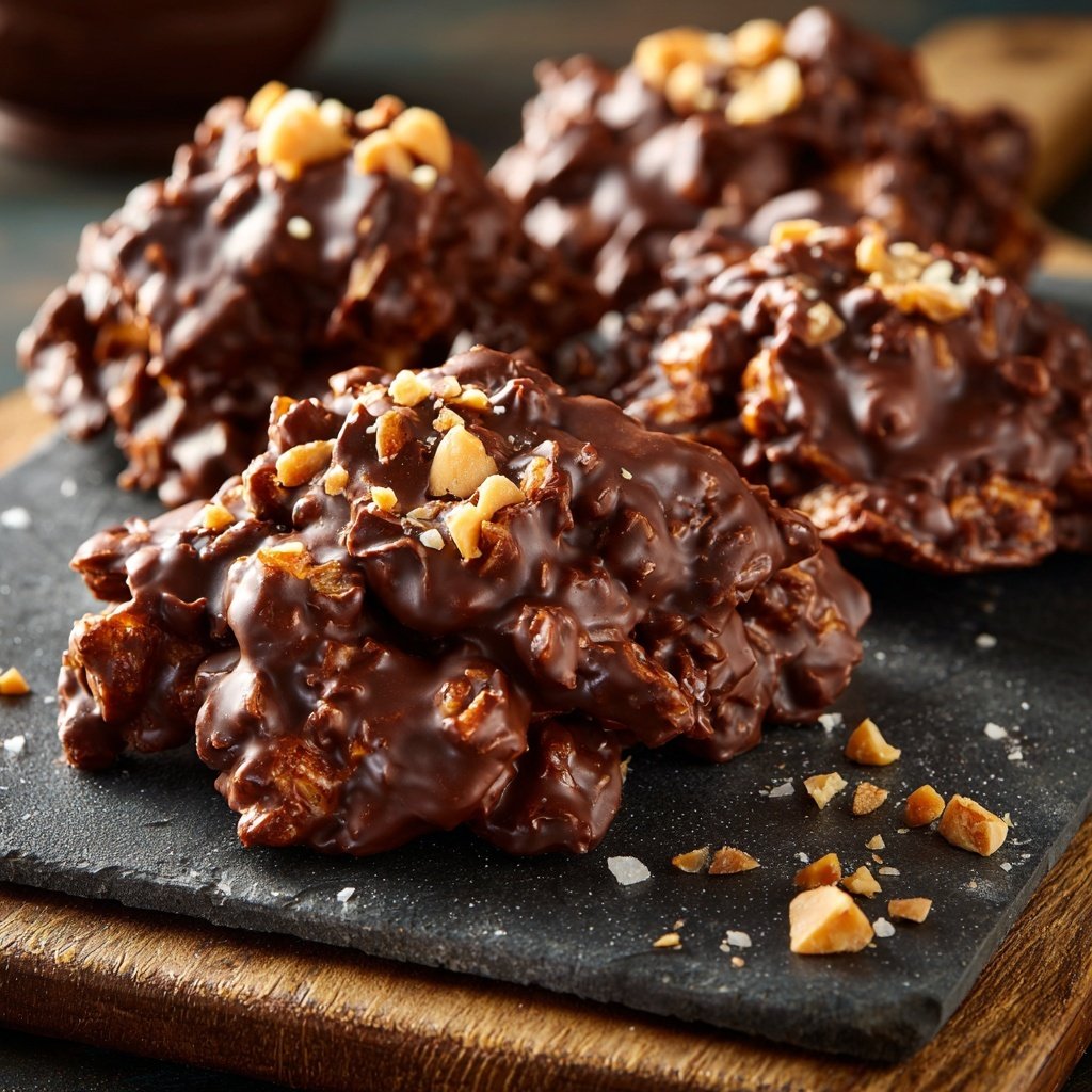 Chocolate Coconut Peanut Clusters