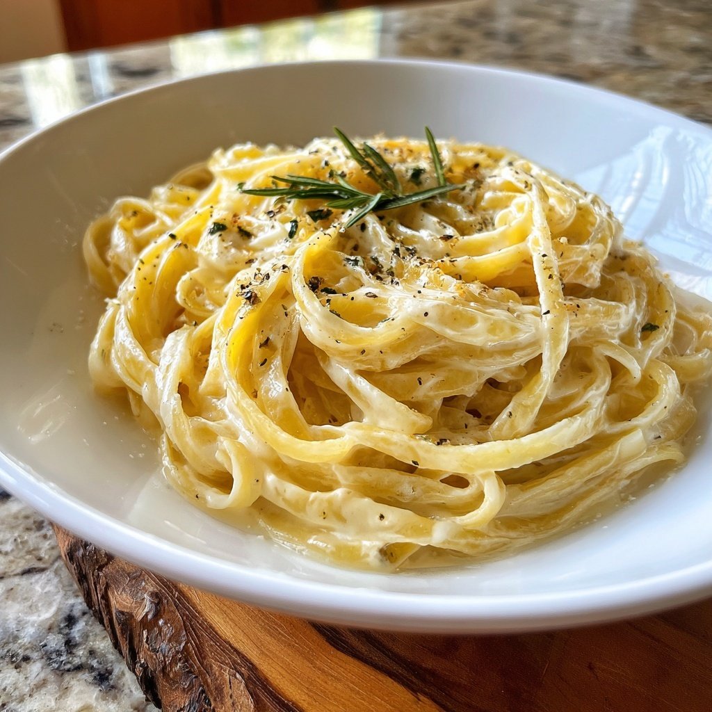Rosemary Cream Fettuccine