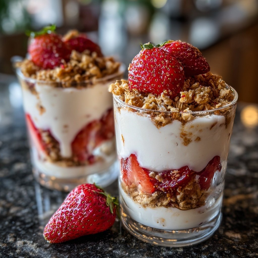 Strawberry Yogurt Breakfast Cups