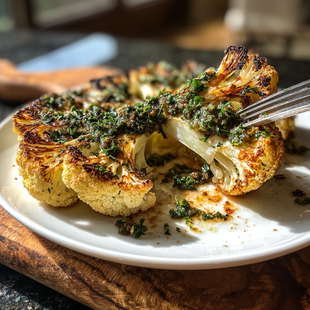 Healthy Dinner Roasted Cauliflower Steaks