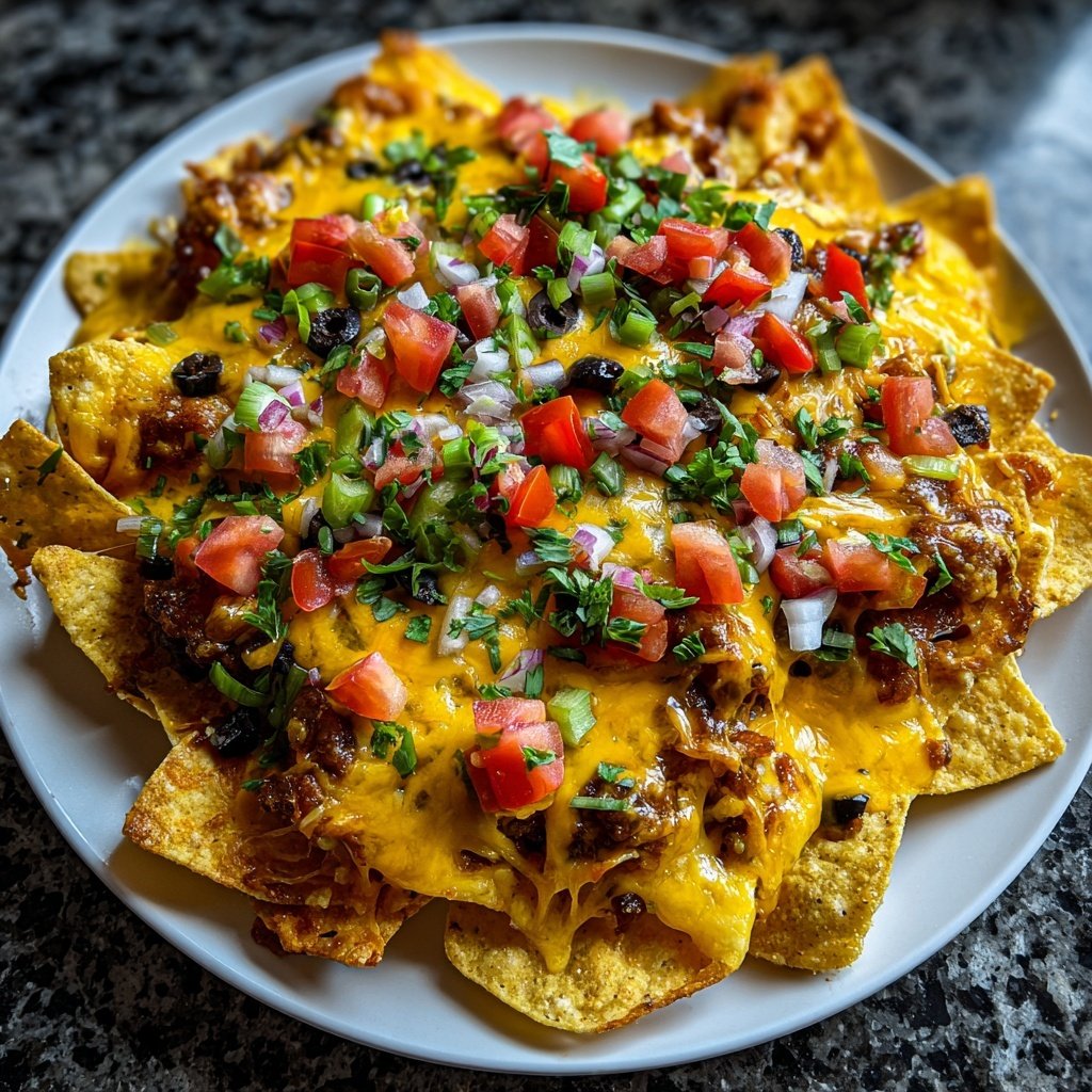 Oven Baked Loaded Nachos