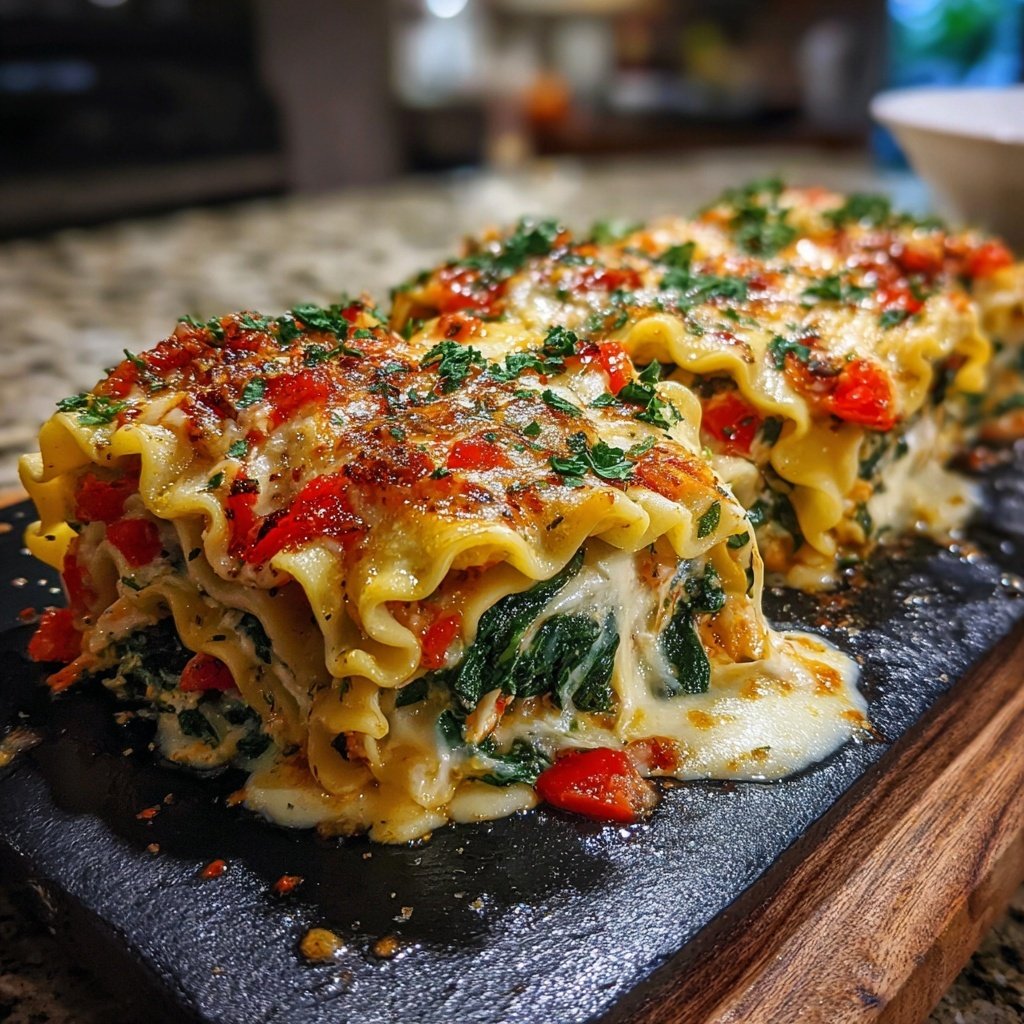 Vegetable Lasagna Roll Ups