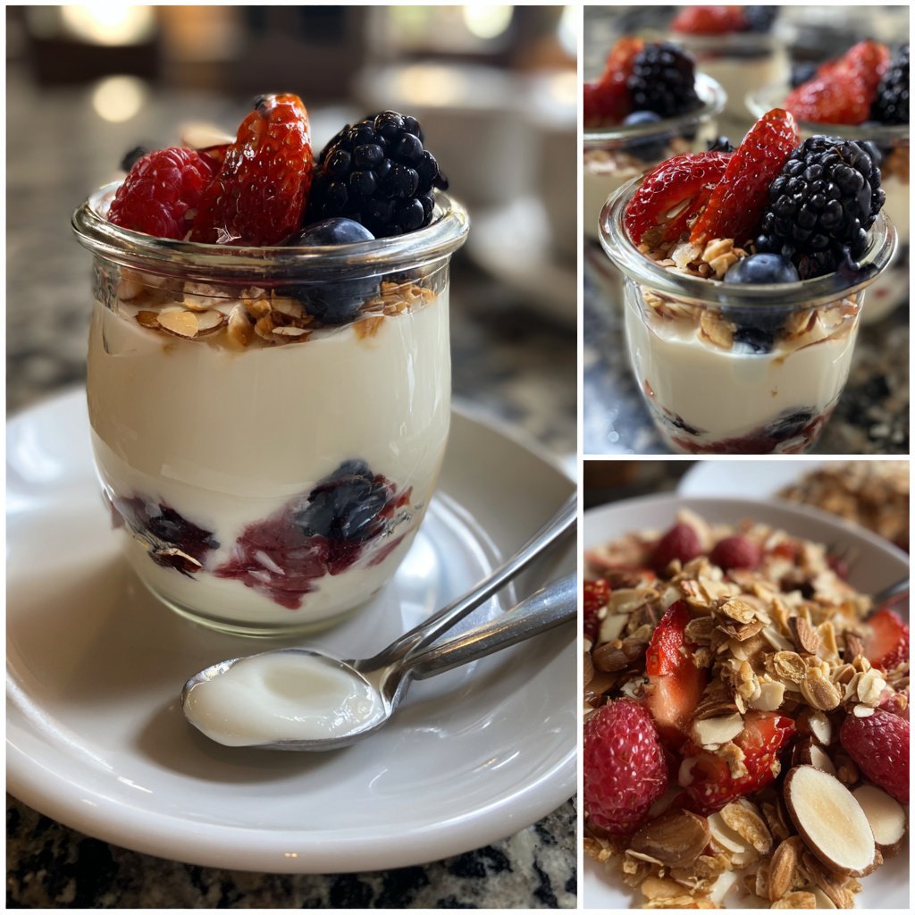 Vanilla Almond Breakfast Yogurt Cups