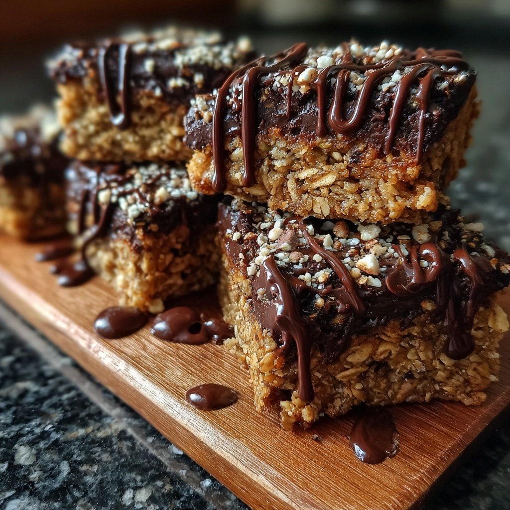 Chocolate Hazelnut Oat Squares