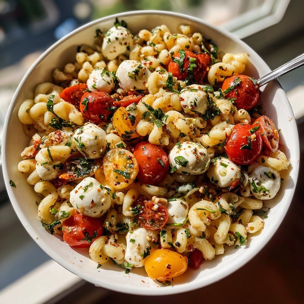 Kid-Friendly Caprese Pasta Salad Lunch