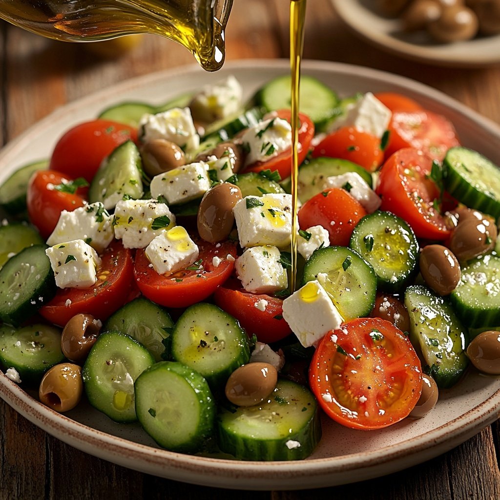 Simple Greek Salad with Feta Recipe