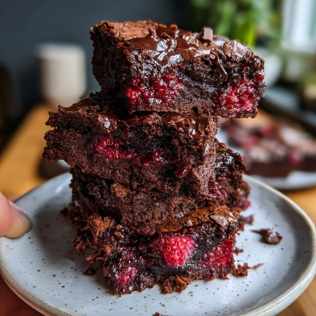 Chocolate Raspberry Brownies