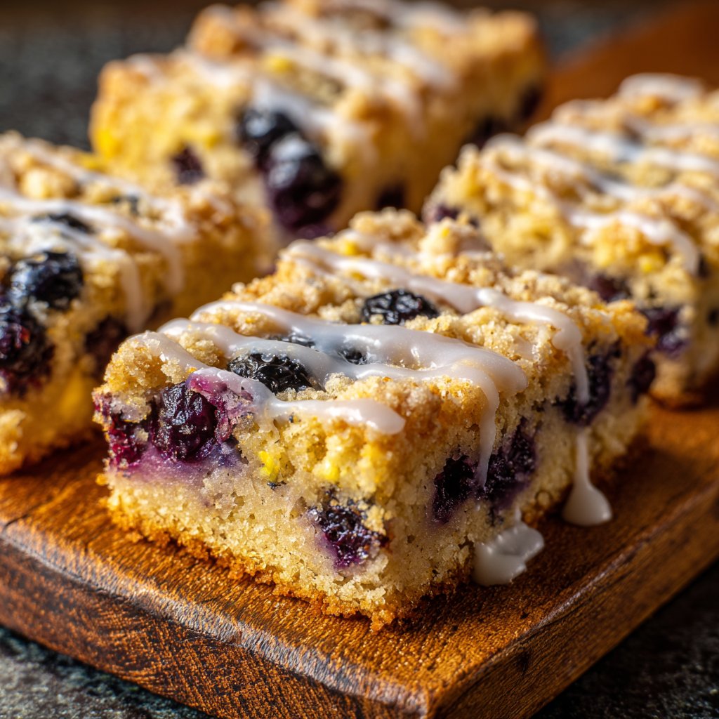 Blueberry Lemon Breakfast Squares