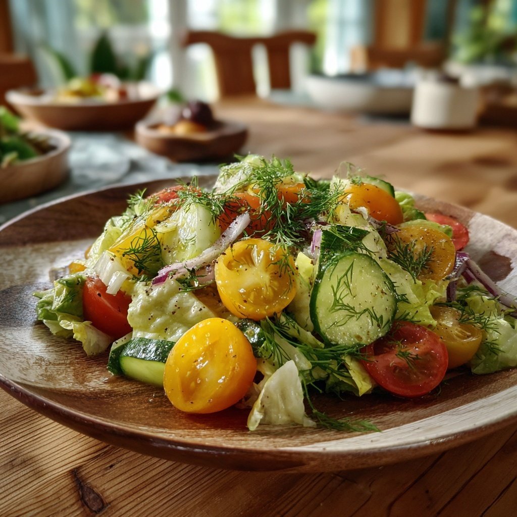 Celery And Dill Garden Salad