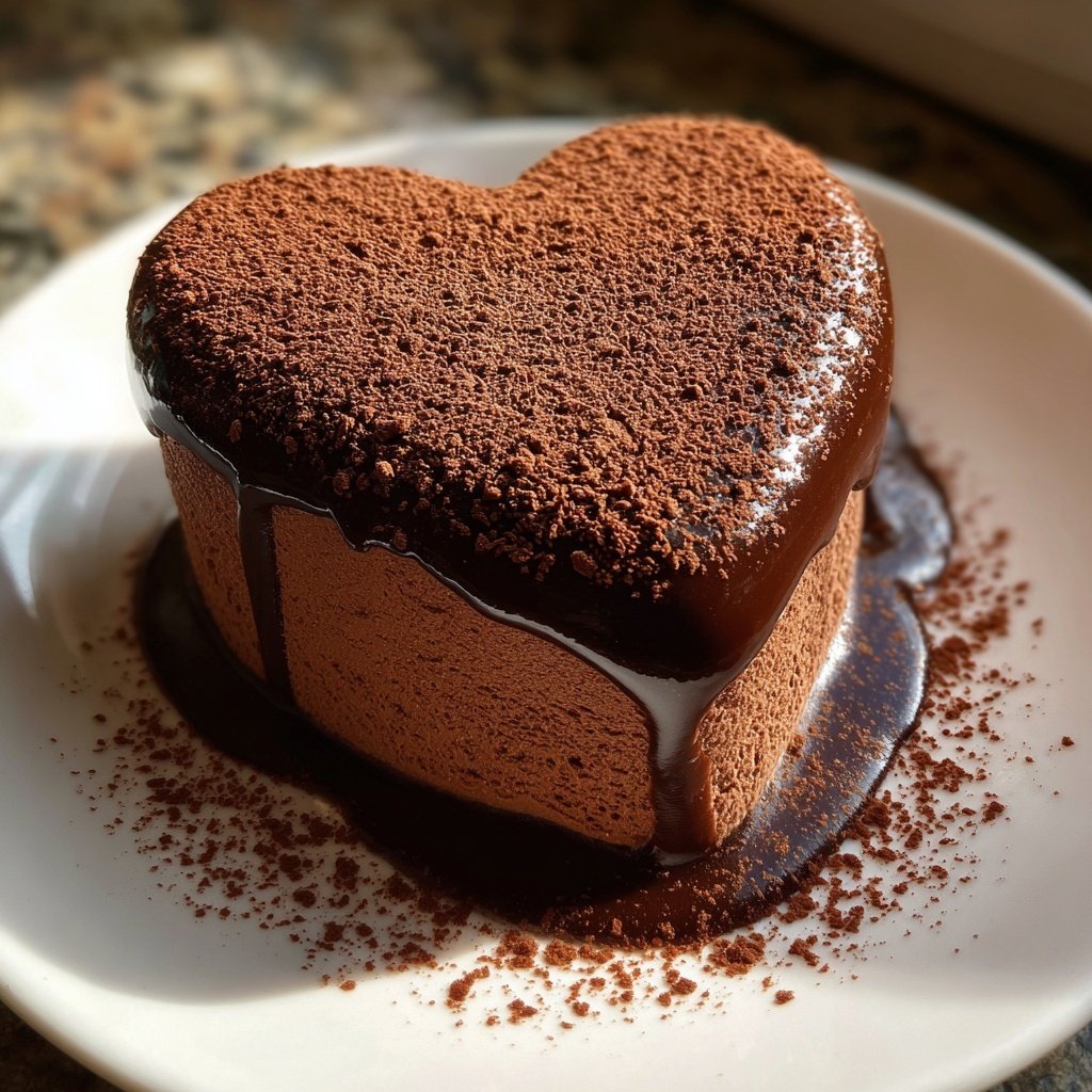 Mini Heart Cake with Chocolate Mousse