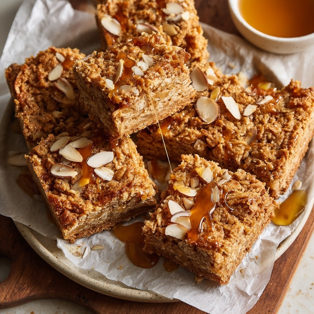Vanilla Almond Oat Breakfast Squares