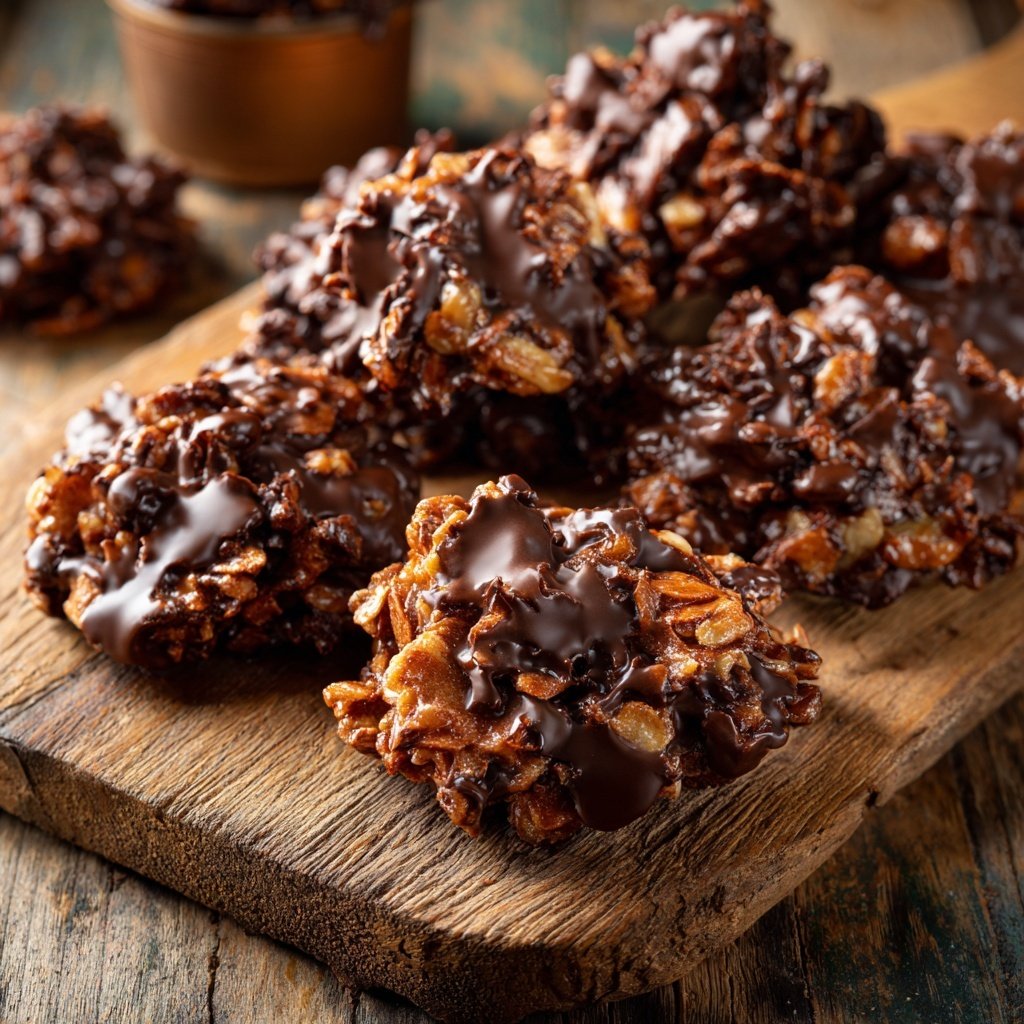 Chocolate Almond Coconut Clusters